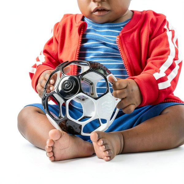 Bright Starts Grippin Goals Rattle Ball for Babies Soccer-1