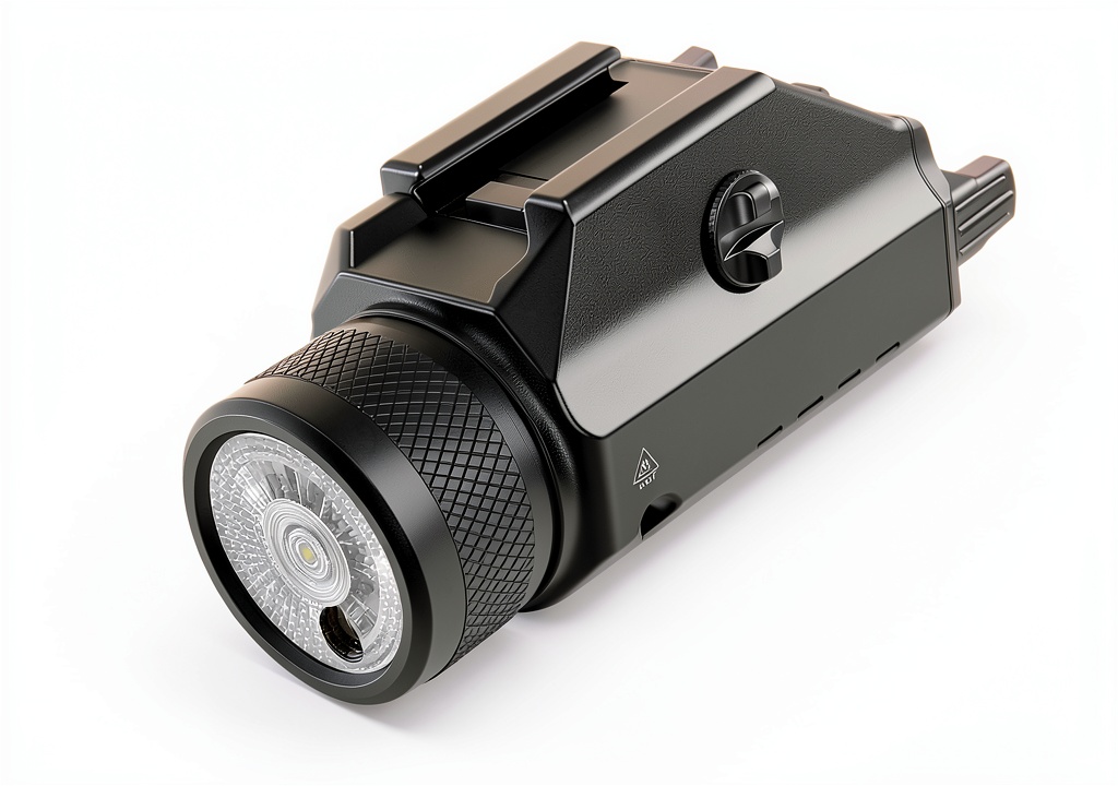Shenzhen Shihongcheng pistol light mounted on a firearm