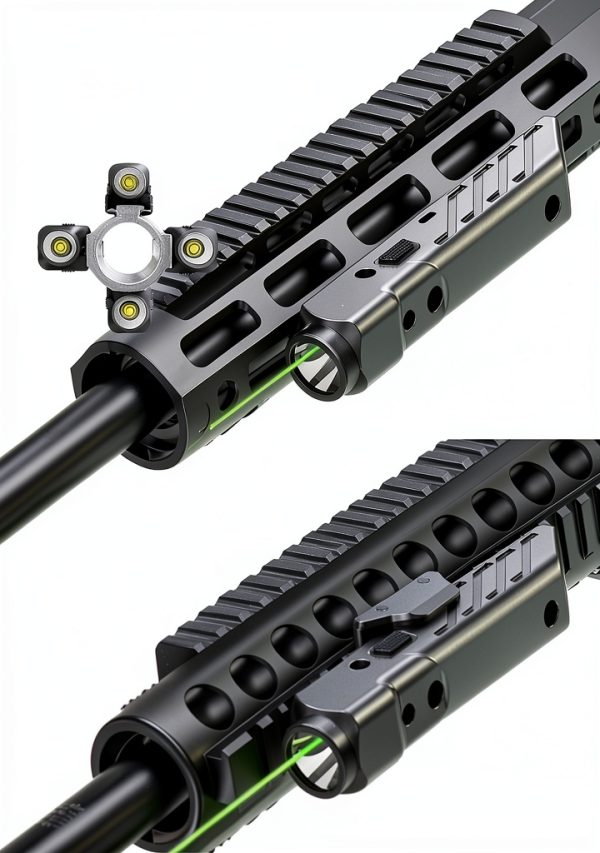 EZshoot Rifle Light Laser Combo 1700 Lumens Green Laser-4