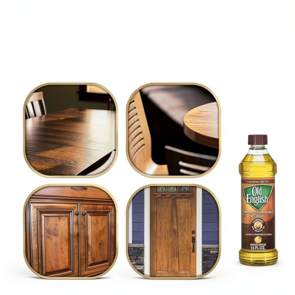 Old English Lemon Oil Wood Polish Protects Conditions Shines-4