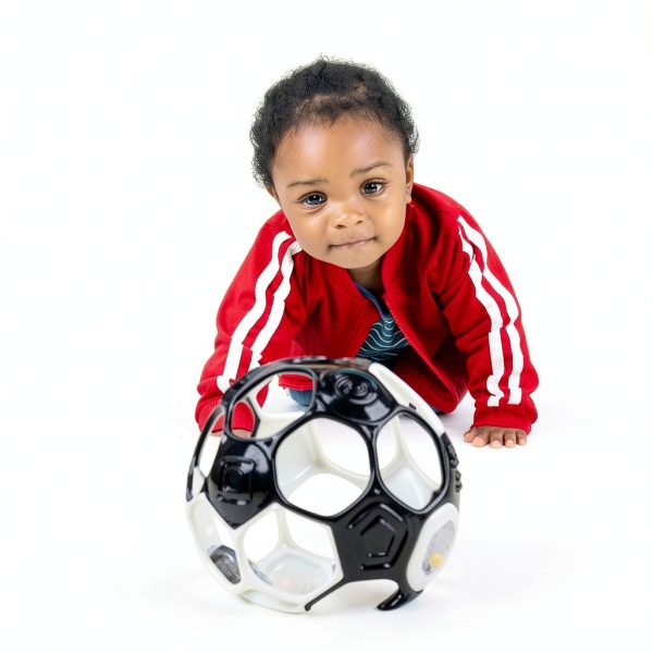 Bright Starts Grippin Goals Rattle Ball for Babies Soccer-7