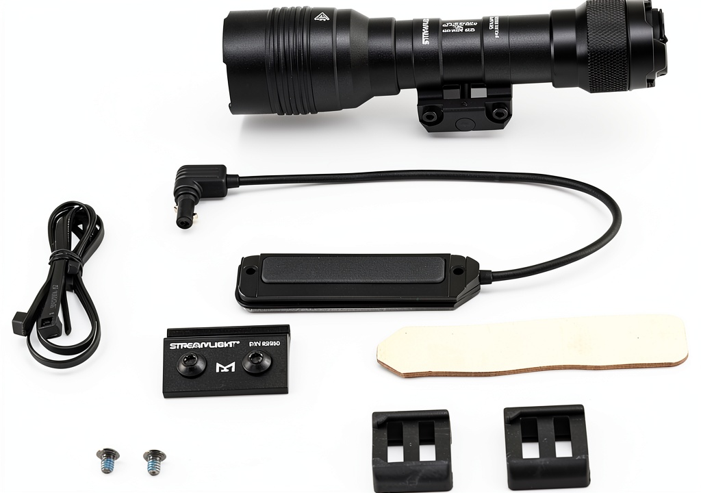 Streamlight ProTac Rail Mount HL-X Pro mounted on a firearm rail