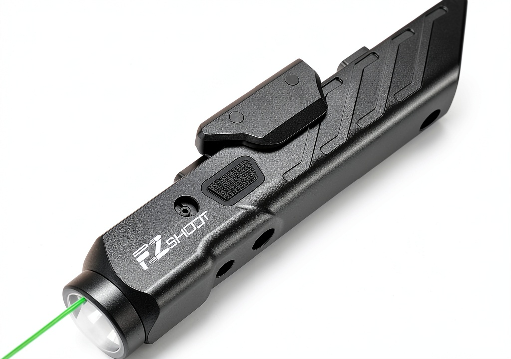 EZshoot Rifle Light Laser Combo mounted on a firearm rail