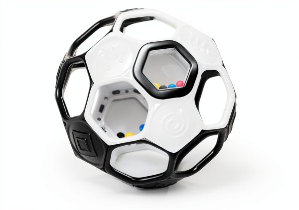 Bright Starts Grippin Goals Rattle Ball for Babies Soccer-0