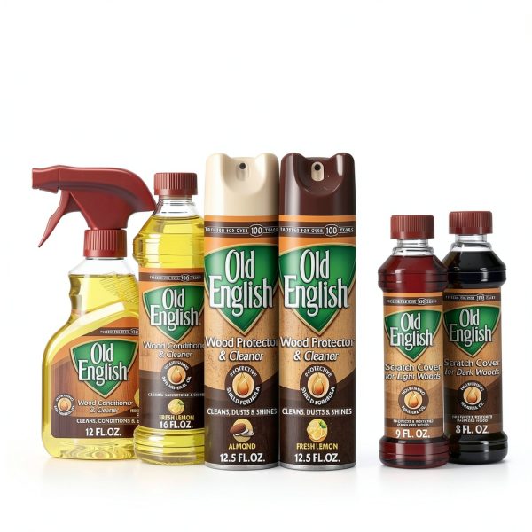 Old English Lemon Oil Wood Polish Protects Conditions Shines-8