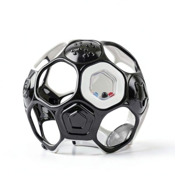 Bright Starts Grippin Goals Rattle Ball for Babies Soccer-5