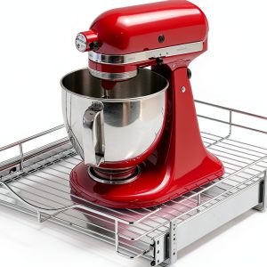 Pull Out Cabinet Organizer DINDON Chrome Heavy-Duty Sliding Shelf-0