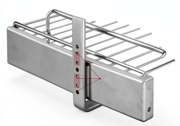 Pull Out Cabinet Organizer DINDON Chrome Heavy-Duty Sliding Shelf-5