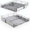 Pull Out Cabinet Organizer DINDON Chrome Heavy-Duty Sliding Shelf-6