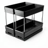 Nieifi Spice Organization for Cabinet-Vertical Spice Rack Pull Out-Spice Rack Organizer for Cabinet-4-1/3 inch Wide-Seasoning Kitchen Organizer-4.3" W x 10.6" D x 8.7" H-2 Pack-2 Tier-1