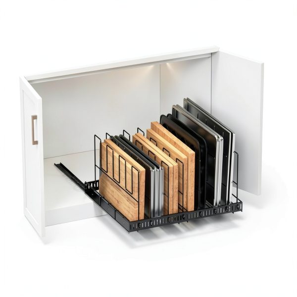 Pull Out Baking Tray Organizer Housolution 13-22in Expandable 8-1