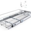 Pull Out Cabinet Organizer 14" W X 22" D, Slide Out Drawers For Kitchen Organizers and Storage, Pull Out Drawers For Cabinets Capacity Heavy Duty Caddy, Cabinet Shelves Chrome-Plated, Bathroom Pantry-6