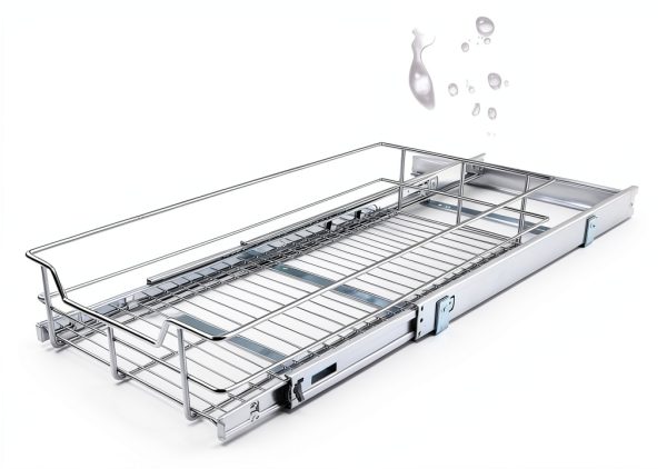 Pull Out Cabinet Organizer 14" W X 22" D, Slide Out Drawers For Kitchen Organizers and Storage, Pull Out Drawers For Cabinets Capacity Heavy Duty Caddy, Cabinet Shelves Chrome-Plated, Bathroom Pantry-6