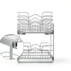 Rev-A-Shelf 2-Tier Kitchen Cabinet Pullout Shelf and Drawer Organizer Slide Out Pantry Storage Basket in Multiple Sizes, 15 x 22 In, 5WB2-1522CR-1-3