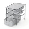 Sliding Basket Organizer 3-Tier White Alloy Steel by Simple Houseware-5