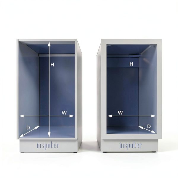 Pull Out Trash Can Insputer Duty Under Cabinet Organizer Double Silver-2