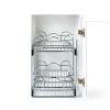 Rev-A-Shelf 2-Tier Kitchen Cabinet Pullout Shelf and Drawer Organizer Slide Out Pantry Storage Basket in Multiple Sizes, 15 x 22 In, 5WB2-1522CR-1-8