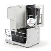 Pull Out Trash Can Insputer Duty Under Cabinet Organizer Double Silver-4