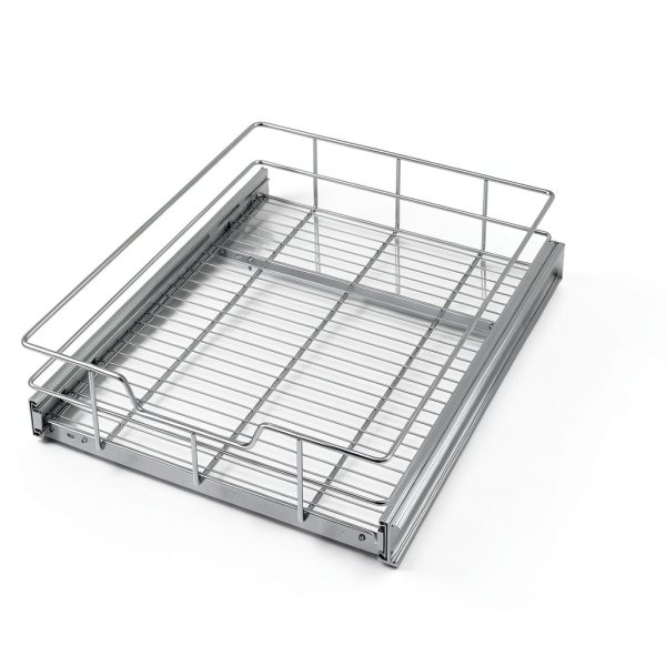 Pull Out Cabinet Organizer 14" W X 22" D, Slide Out Drawers For Kitchen Organizers and Storage, Pull Out Drawers For Cabinets Capacity Heavy Duty Caddy, Cabinet Shelves Chrome-Plated, Bathroom Pantry-1